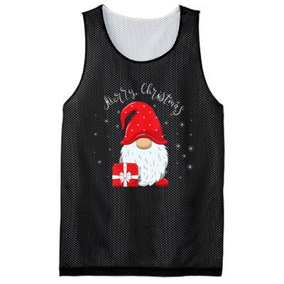 Santa Claus Garden Gnome Merry Christmas Vneck Mesh Reversible Basketball Jersey Tank