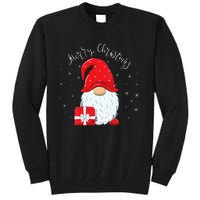 Santa Claus Garden Gnome Merry Christmas Vneck Tall Sweatshirt