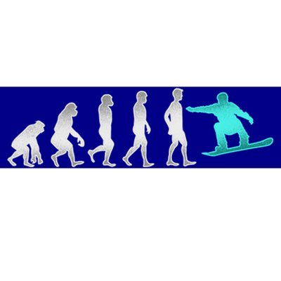 Snowboarding Cute Gift Evolution Of Snowboarder Gift Bumper Sticker