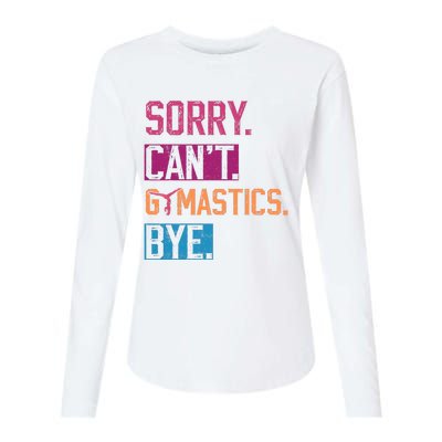 Sorry Cant Gymnastics Bye Funny Gymnastics Player Vintage Womens Cotton Relaxed Long Sleeve T-Shirt