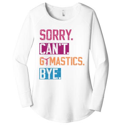 Sorry Cant Gymnastics Bye Funny Gymnastics Player Vintage Women's Perfect Tri Tunic Long Sleeve Shirt