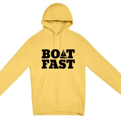 Sailing Cute Gift Boat Fast Cute Gift Boating Great Gift Premium Pullover Hoodie