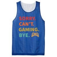 Sorry CanT Gaming Bye Funny Gamer Cute Gift Mesh Reversible Basketball Jersey Tank