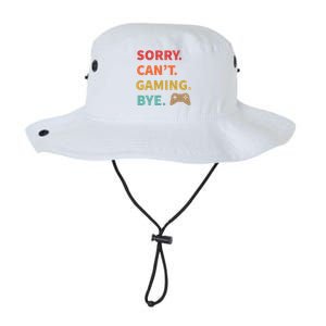 Sorry CanT Gaming Bye Funny Gamer Cute Gift Legacy Cool Fit Booney Bucket Hat