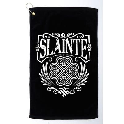 Slainte Cheers Good Health From Ireland Golf Towel