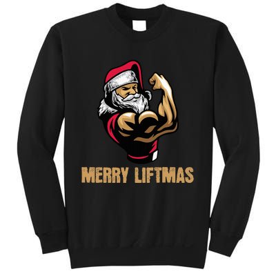 Santa Claus Gym Bodybuilding Fitness Merry Liftmas XMAS Sweatshirt