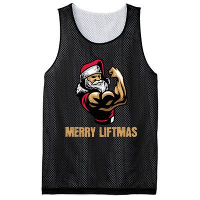 Santa Claus Gym Bodybuilding Fitness Merry Liftmas XMAS Mesh Reversible Basketball Jersey Tank