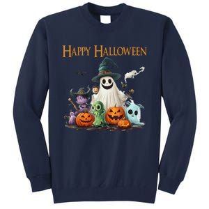 Spooky Cute Ghost Halloween Costume | Happy Halloween Ghost Tall Sweatshirt