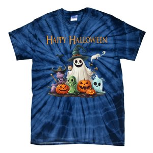 Spooky Cute Ghost Halloween Costume | Happy Halloween Ghost Tie-Dye T-Shirt