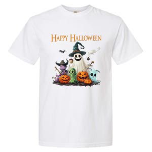 Spooky Cute Ghost Halloween Costume | Happy Halloween Ghost Garment-Dyed Heavyweight T-Shirt