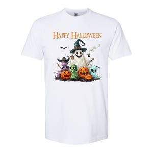 Spooky Cute Ghost Halloween Costume | Happy Halloween Ghost Softstyle CVC T-Shirt