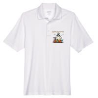 Spooky Cute Ghost Halloween Costume | Happy Halloween Ghost Men's Origin Performance Pique Polo