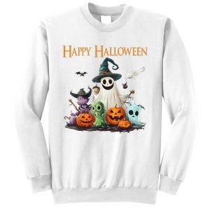 Spooky Cute Ghost Halloween Costume | Happy Halloween Ghost Sweatshirt