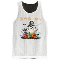 Spooky Cute Ghost Halloween Costume | Happy Halloween Ghost Mesh Reversible Basketball Jersey Tank