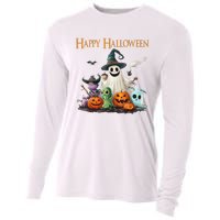 Spooky Cute Ghost Halloween Costume | Happy Halloween Ghost Cooling Performance Long Sleeve Crew