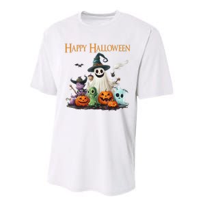 Spooky Cute Ghost Halloween Costume | Happy Halloween Ghost Performance Sprint T-Shirt