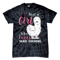 Silkie Chicken Girl Who Loves Silkie Chickens Tie-Dye T-Shirt