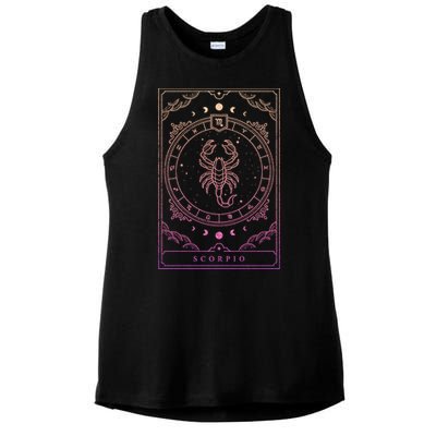 Scorpio Cool Gift Gift Ladies PosiCharge Tri-Blend Wicking Tank