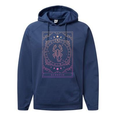 Scorpio Cool Gift Gift Performance Fleece Hoodie