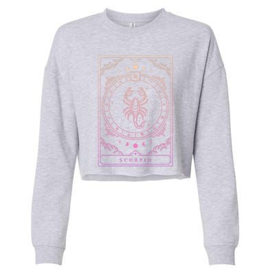 Scorpio Cool Gift Gift Cropped Pullover Crew