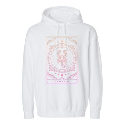 Scorpio Cool Gift Gift Garment-Dyed Fleece Hoodie