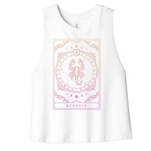 Scorpio Cool Gift Gift Women's Racerback Cropped Tank