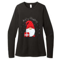 Santa Claus Garden Gnome Merry Christmas Womens CVC Long Sleeve Shirt