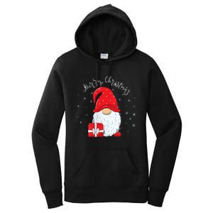 Santa Claus Garden Gnome Merry Christmas Women's Pullover Hoodie