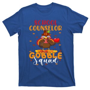 School Counselor Gobble Squad Funny Thanksgiving Turkey Great Gift T-Shirt