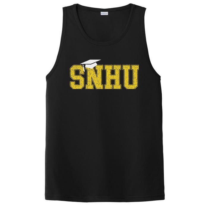 Snhu College Graduation With Hat Vintage PosiCharge Competitor Tank