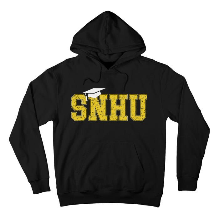 Snhu College Graduation With Hat Vintage Tall Hoodie