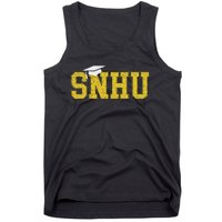 Snhu College Graduation With Hat Vintage Tank Top