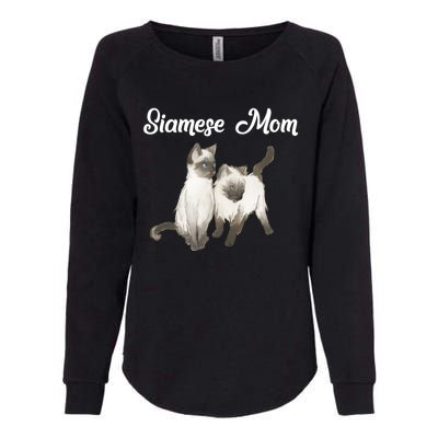 Siamese Cat Gift Siamese Mom Gift Siamese Cat Funny Gift Womens California Wash Sweatshirt