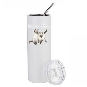 Siamese Cat Gift Siamese Mom Gift Siamese Cat Funny Gift Stainless Steel Tumbler