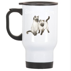 Siamese Cat Gift Siamese Mom Gift Siamese Cat Funny Gift Stainless Steel Travel Mug