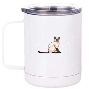 Siamese Cat Gift Gift Love My Siamese Cat Cool Gift 12 oz Stainless Steel Tumbler Cup