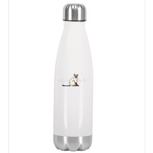 Siamese Cat Gift Gift Love My Siamese Cat Cool Gift Stainless Steel Insulated Water Bottle