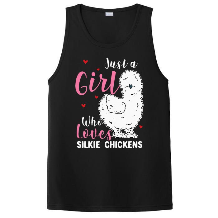 Silkie Chicken Girl Who Loves Silkie Chickens PosiCharge Competitor Tank