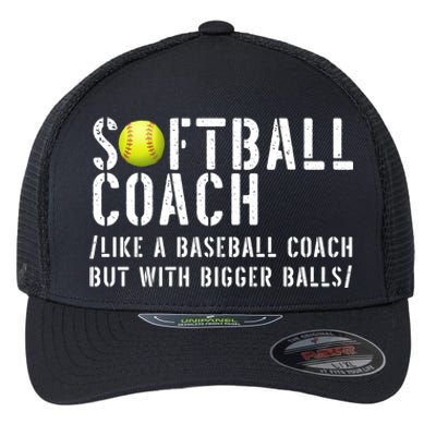 Softball Coach Gift Softball Dad Softball Coach Gift Flexfit Unipanel Trucker Cap