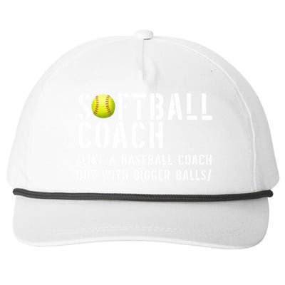 Softball Coach Gift Softball Dad Softball Coach Gift Snapback Five-Panel Rope Hat