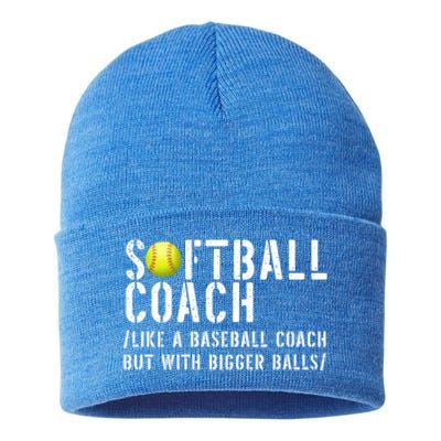 Softball Coach Gift Softball Dad Softball Coach Gift Sustainable Knit Beanie