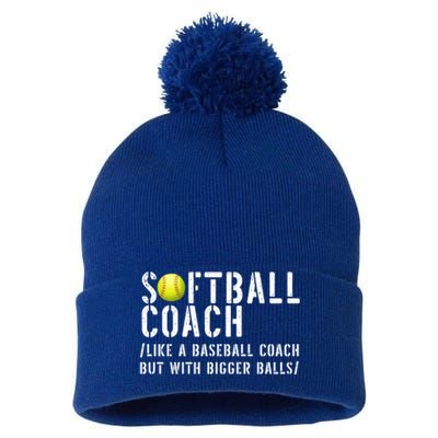 Softball Coach Gift Softball Dad Softball Coach Gift Pom Pom 12in Knit Beanie