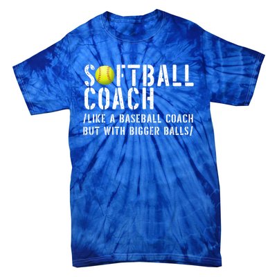 Softball Coach Gift Softball Dad Softball Coach Gift Tie-Dye T-Shirt