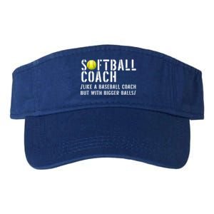 Softball Coach Gift Softball Dad Softball Coach Gift Valucap Bio-Washed Visor