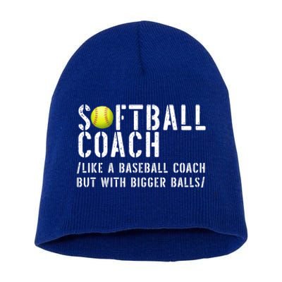 Softball Coach Gift Softball Dad Softball Coach Gift Short Acrylic Beanie