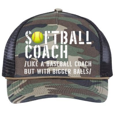 Softball Coach Gift Softball Dad Softball Coach Gift Retro Rope Trucker Hat Cap