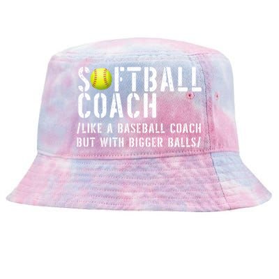 Softball Coach Gift Softball Dad Softball Coach Gift Tie-Dyed Bucket Hat