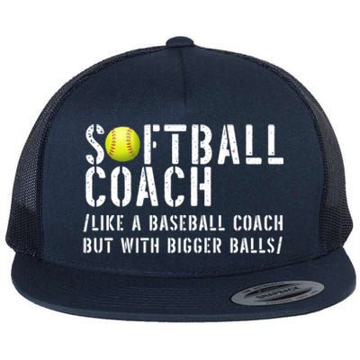 Softball Coach Gift Softball Dad Softball Coach Gift Flat Bill Trucker Hat