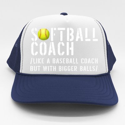 Softball Coach Gift Softball Dad Softball Coach Gift Trucker Hat