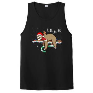 Sloth Christmas Gift Merry Slothmas Slo Ho Ho Cool Gift PosiCharge Competitor Tank